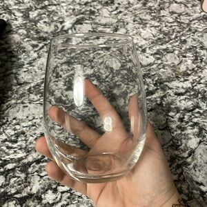 Set of 4 stemless wine glasses